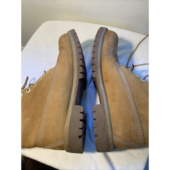 Timberland 6-Inch Premium Waterproof Work Boots Nubuck Leather Men’s Size 10